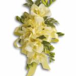 ALL FREESIA WRIST CORSAGE.  $ 22.50 