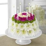 Refernce # D2-4896
           $ 59.99
The FTD® Wonderful Wishes™ Floral Cake is set to celebrate their birthday with sweet sentiments blooming with chrysanthemums and carnations. Perfectly arranged in the shape and styling of a colorful birthday cake 



