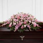 Reference #S20-4481
As shown $ 325.00
Sweetly Rest™ Casket Spray is a wonderful way to commemorate a life abundant in beauty and love. Blushing pink roses, spray roses, carnations, gladiolus, mini carnations and Asiatic lilies 